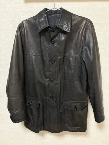 used 블랙 가죽 자켓 L archive 계열