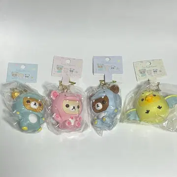 리락쿠마 키링 4종 세트 [리라3]