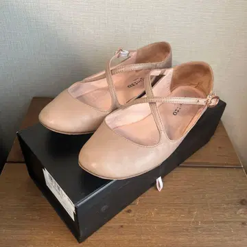 Repetto 레페토 베이지 핑크 스트랩 발레 슈즈 37.5