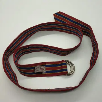 새상품급 바론즈헌터 리본 벨트 크림슨 네이비 핸드메이드 US제