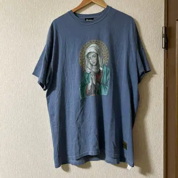 SALE Subciety XL 블루 T셔츠 성모 마리아
