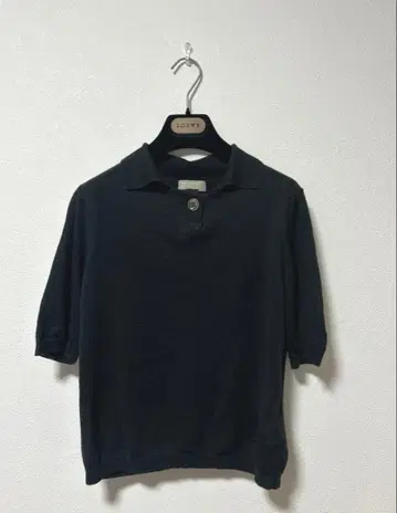 MARGARET HOWELL 코튼 린넨 니트 폴로