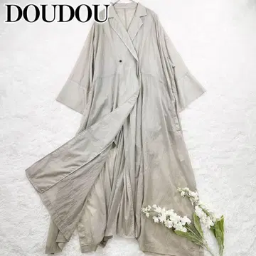 DOUDOU 시어 스프링 코트 그레이지 빅 사이즈 내추럴