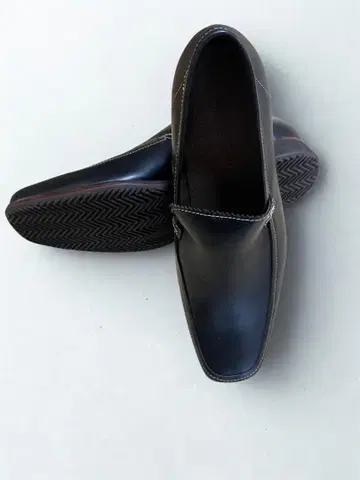 ABBEY ROAD LONDON 마드라스 가죽 로퍼 블랙 26cm