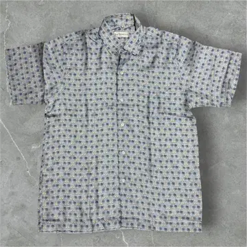 짐 톰슨 메이드 인 태국 코끼리 패턴 실크 셔츠 M 사이즈 올 패턴