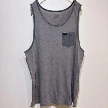 [ 새상품급 ] RVCA 루카 탱크탑 포켓 부착 그레이 M