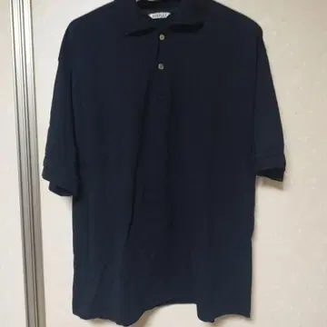 AURALEE 다크 네이비 피케 셔츠 size 5