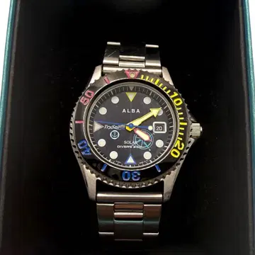 작동/솔라 TrySail x ALBA 다이버 워치 남성용 손목시계