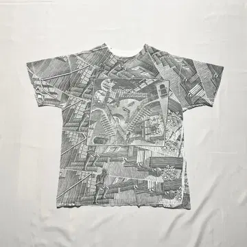 90's MC Escher 에셔 Relativity 아트T