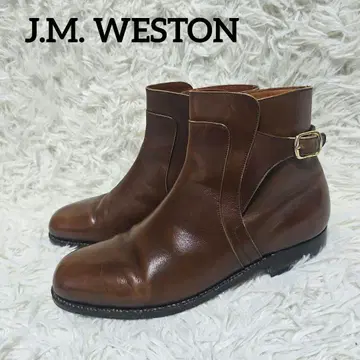새상품급 J.M. WESTON 가죽 조퍼 부츠 6 1/2