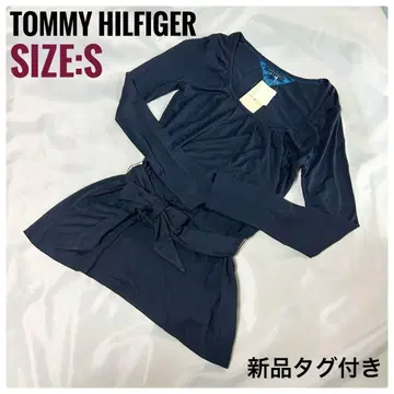 TOMMY HILFIGER 네이비 긴팔 원피스 S 택 포함 새상품