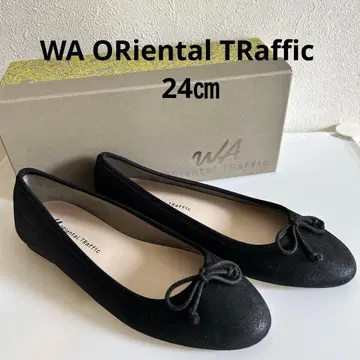 wa oriental traffic 라메 발레 슈즈 플랫슈즈