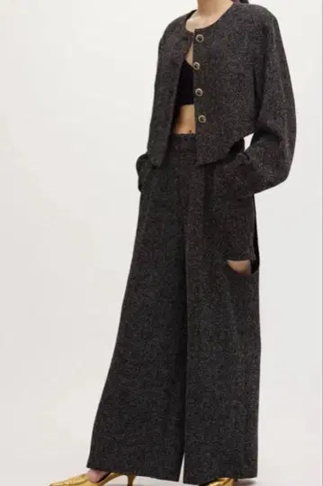 AMERI DEFORMATION SUMMER TWEED PANTS