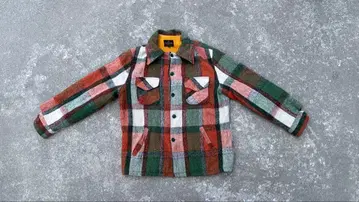 [ 레어 70s ] CAMPUS 빈티지 보아 안감 체크 자켓