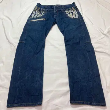 Y2K 데님 기믹 00s 아카이브 더블 허리 헤이세이