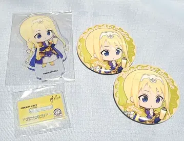 소드 아트 온라인 롤 아이스크림 콜라보 아크릴 스탠드 캔뱃지