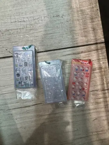 산리오 캐릭터즈 모자 꽁지 드롭 씰 미니어처 참