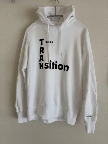 sacai 화이트 프린트 후드티 사이즈 0