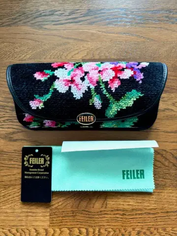 [ 어머니날 ] 페이러 미사용 안경 케이스 제라늄 패턴 블랙