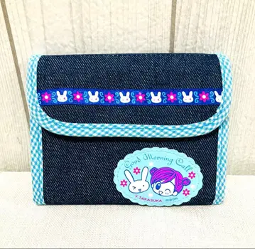 미사용 타카스카 유에 지갑 리본 데님 헤이세이 레트로
