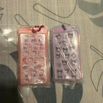 모자 꽁지 드롭 씰 미니어처 참 가챠가챠 키티 쿠로미