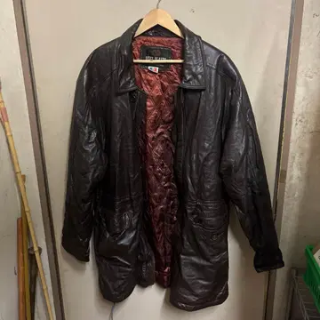 BEER BLASTS 다크 브라운 가죽 자켓 이탈리아제