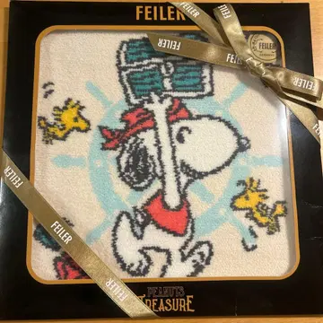 [ 새상품 ] FEILER 페이러 타월 손수건 스누피 한큐 백화점