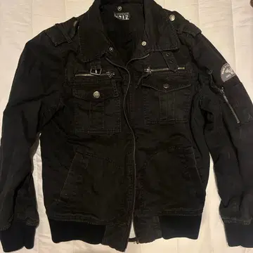 블랙 밀리터리 자켓