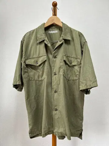 텐셀 100% 나노 유니버스 밀리터리 반팔 셔츠 남성용 M