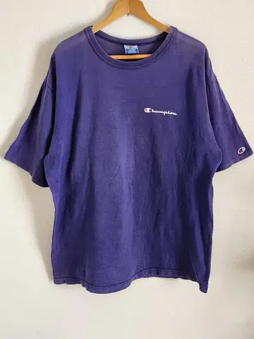 [ XL ] 90s 챔피온 T셔츠 선페이드 퍼플네이비 빈티지 USA제