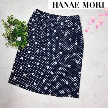 하나에모리 HANAE MORI 다크 네이비 타이트 스커트 40