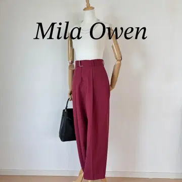 [컨디션 최상] Mila Owen 벨트 포함 코쿤 테이퍼드 팬츠 여성용