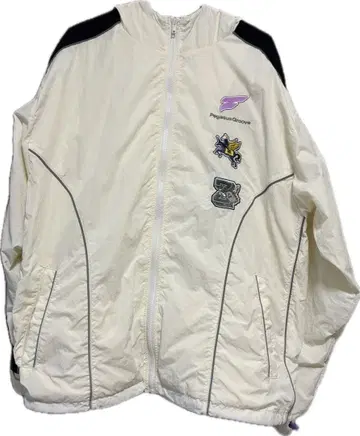 계속 한밤중이면 좋을 텐데 나일론 자켓 화이트 아이페가ZUTOMAYO