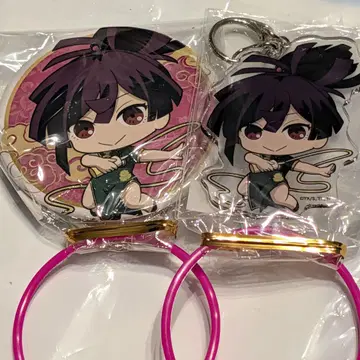 지옥락 바쿠단야키 콜라보 유즈리하 캔뱃지 아크릴 키링