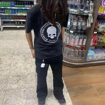 NUMBER NINE SCHOOL OF 스컬 프린트 T셔츠