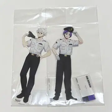 블루 록 아크릴 스탠드 역무원 도카이도 신칸센 나기 레이오