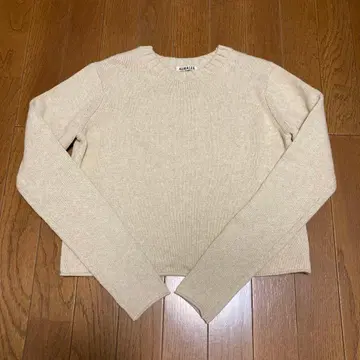 [AURALEE] 코튼 울 캐시미어 니트 스웨터 0