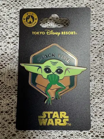 디즈니랜드 그로구 스타 투어 스타워즈 핀 배지 굿즈