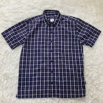 Patagonia 패커웨어 반팔 셔츠 네이비 L