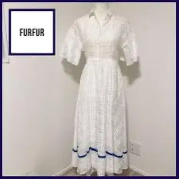 FURFUR 화이트 셔츠 원피스 반팔