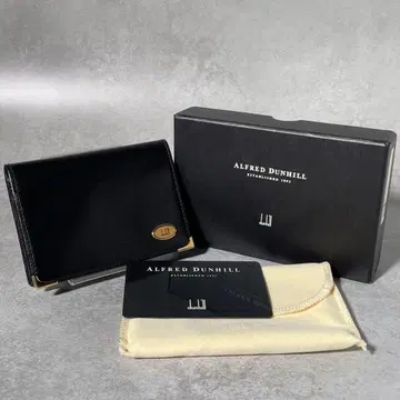 미사용 새상품 Dunhill 던힐 명함지갑 가죽 블랙 남성용 비즈니스