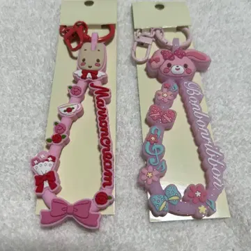 산리오 고무줄 키링 캐릭터 대상 마론 봉봉 리본