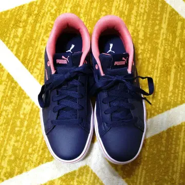 PUMA 네이비 핑크 스니커즈 US6