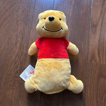 푸우 디즈니랜드 복조리 봉제 인형 지퍼 달린 펜 케이스 파우치