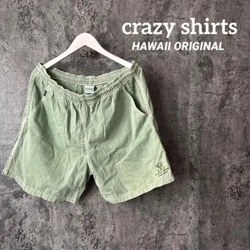 647 crazy shirts 코튼 밀리터리 하프 팬츠 자수 로고