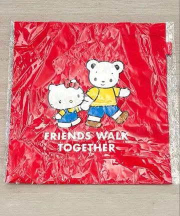 새상품 미개봉 헬로키티 familiar 콜라보 토트백 레드