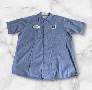 m3176 RED KAP 반팔 셔츠 워크 셔츠 L