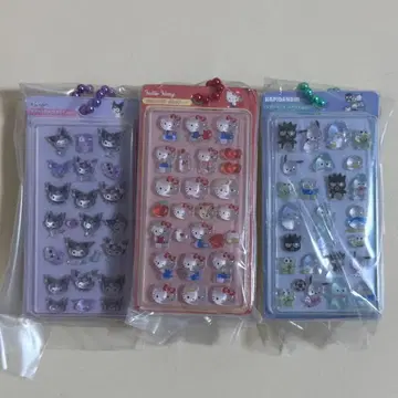 산리오 봉봉 드롭 미니어처 참 3종 키티 하피단부이 쿠로미