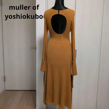 muller of yoshiokubo 오픈 백 니트 롱 원피스