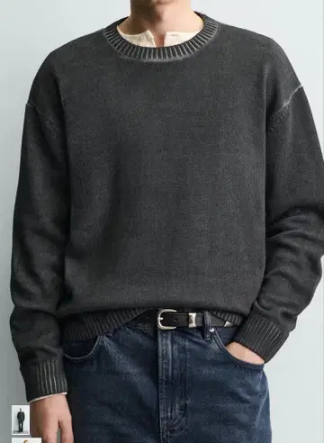 Zara 워시 가공 스웨트 셔츠